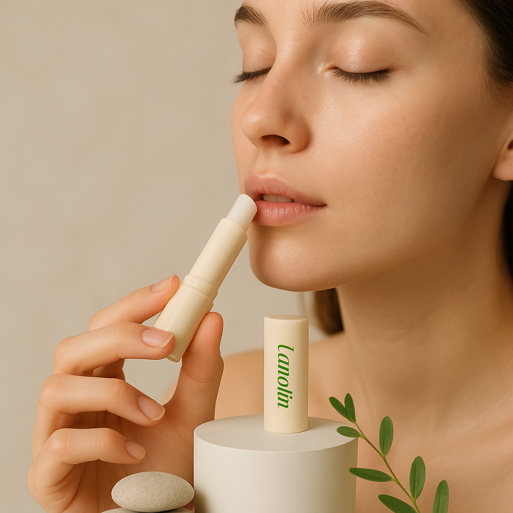 Lippenbalsam mit Wollfett (Lanolin)
